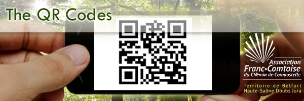 QR codes on the paths